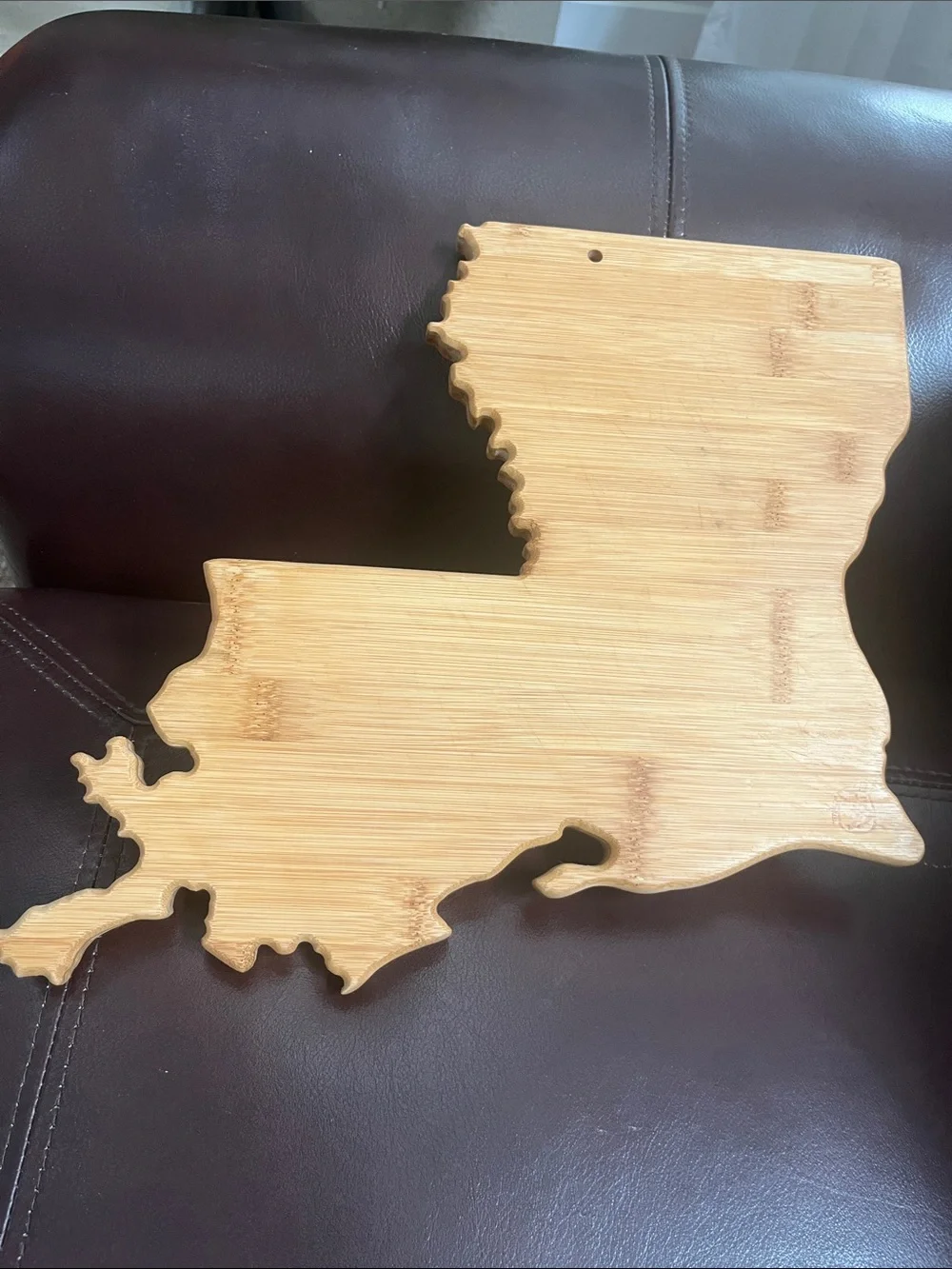 Louisiana Bamboo Cutting/Charcuterie Board - Decorative State Map